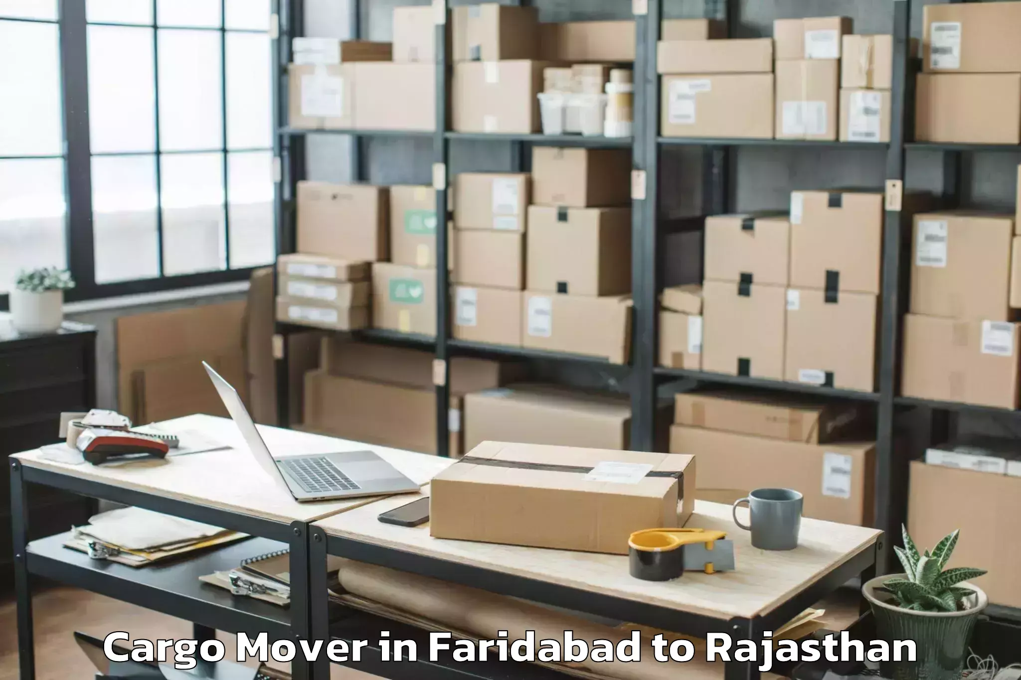 Book Faridabad to Ladpura Cargo Mover